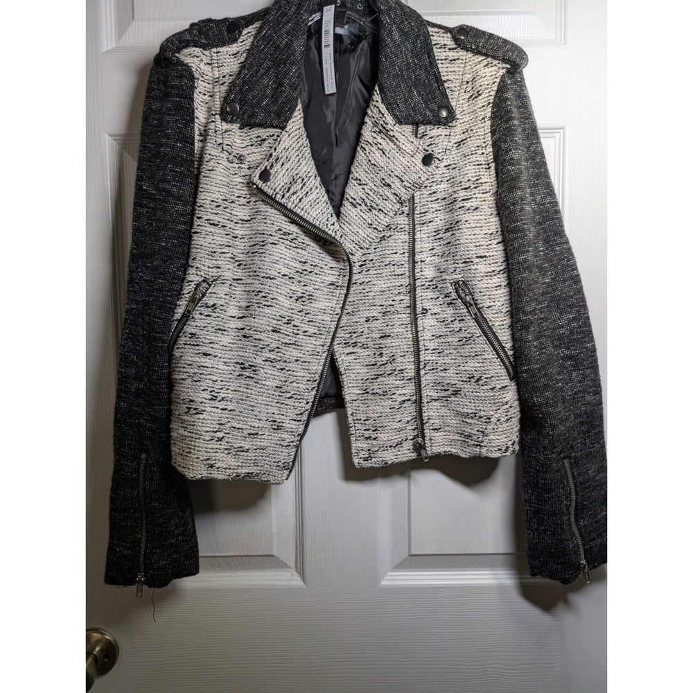 Harve Bernard Women's Gray Full Zip Jacket Lined Size Large L NEW